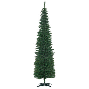 HOMCOM 7' Artificial Pencil Christmas Tree