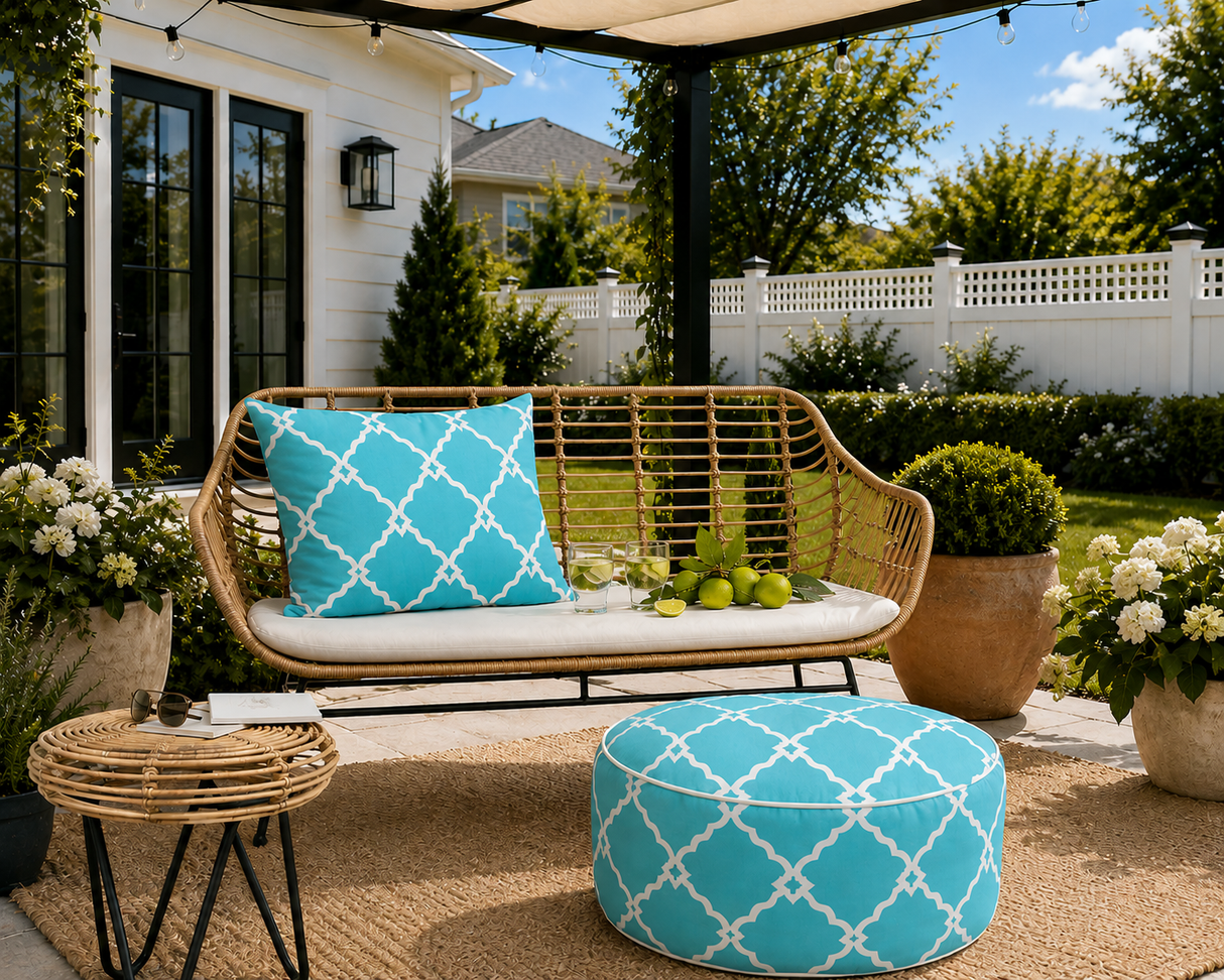 2 Pack Outdoor Inflatable Ottoman