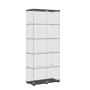 Display Cabinet With Shelf Double Doors And Lock