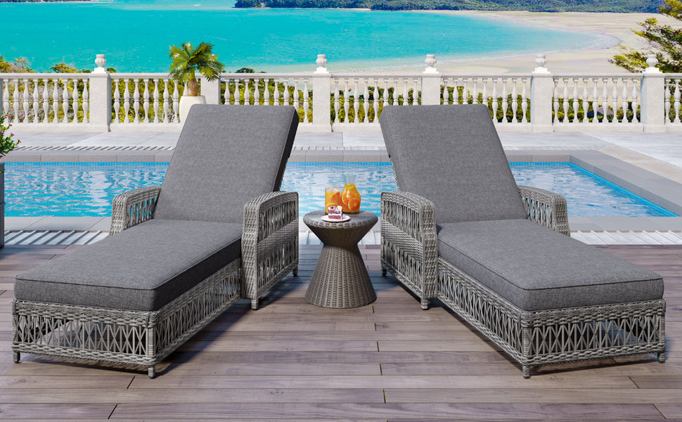 Go 2 Pieces Long Reclining Chaise Set