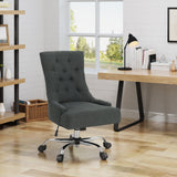 Tufted Swivel Office Chair with Adjustable Comfort