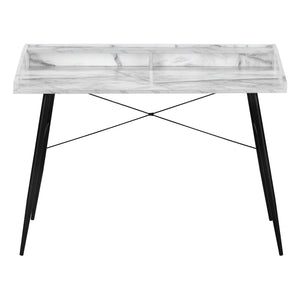Computer Desk For Home Office, Laptop Storage Shelves, Contemporary & Modern