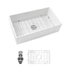 Farmhouse Sink, Apron-Front Porcelain Ceramic Single Bowl