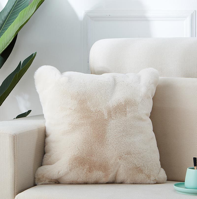 Luxury Chinchilla Faux Fur Pillow