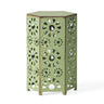 Galore Side Table With Sunburst Cut-Out Design