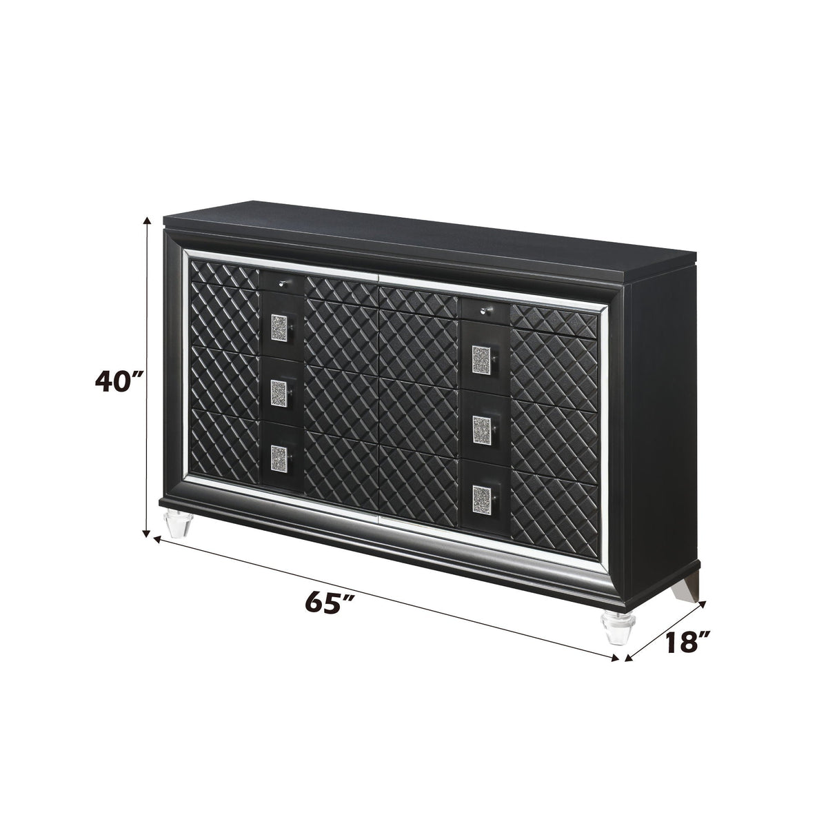 Sawyer Metallic Dresser - Gray