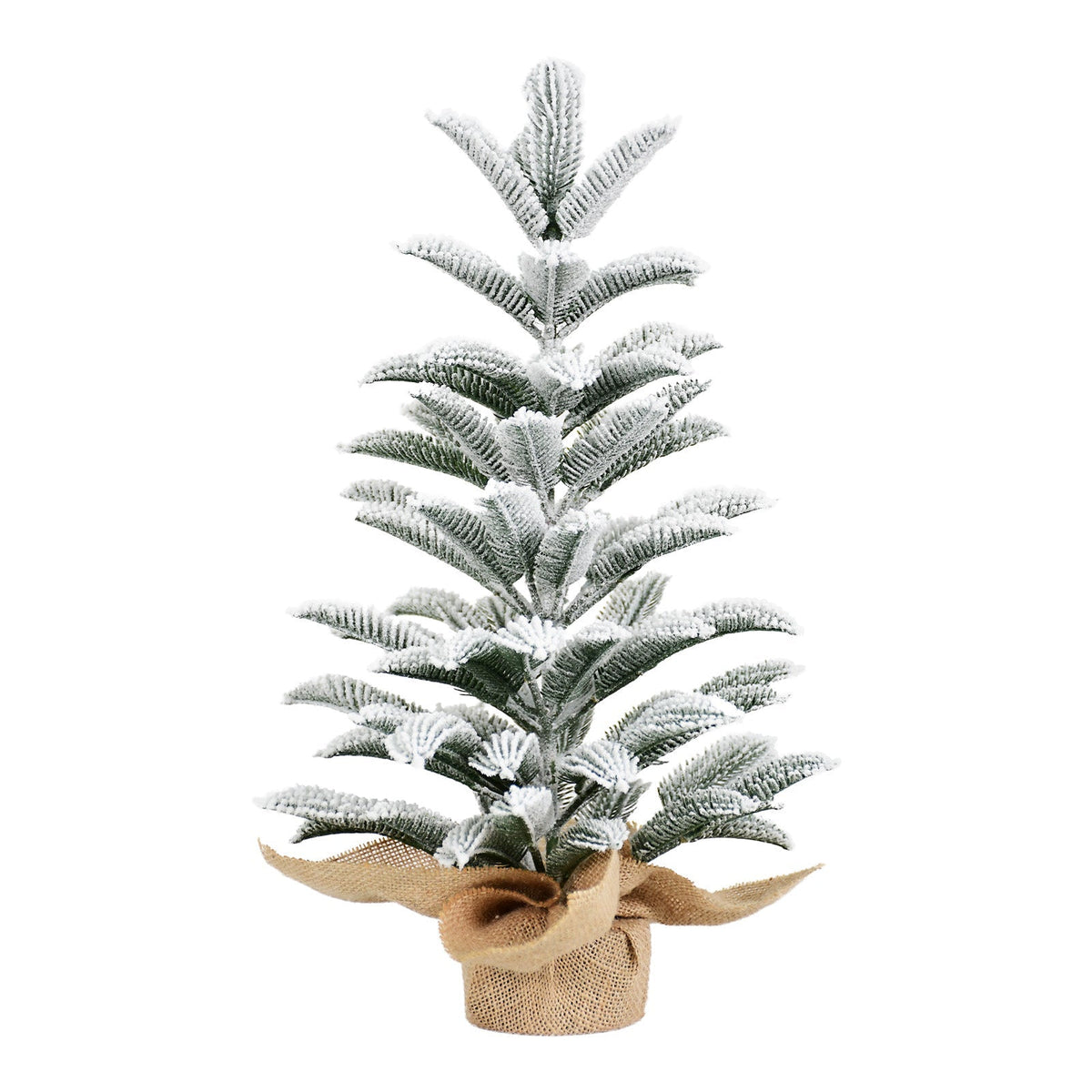 50CM Flocked Tabletop Christmas Tree with Realistic Flocked Branches - Green