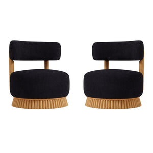 Modern 27.5" W Farmhouse Armless Chair Set of 2