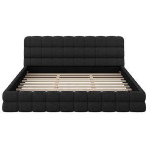 Upholstered Platform Bed With Headboard