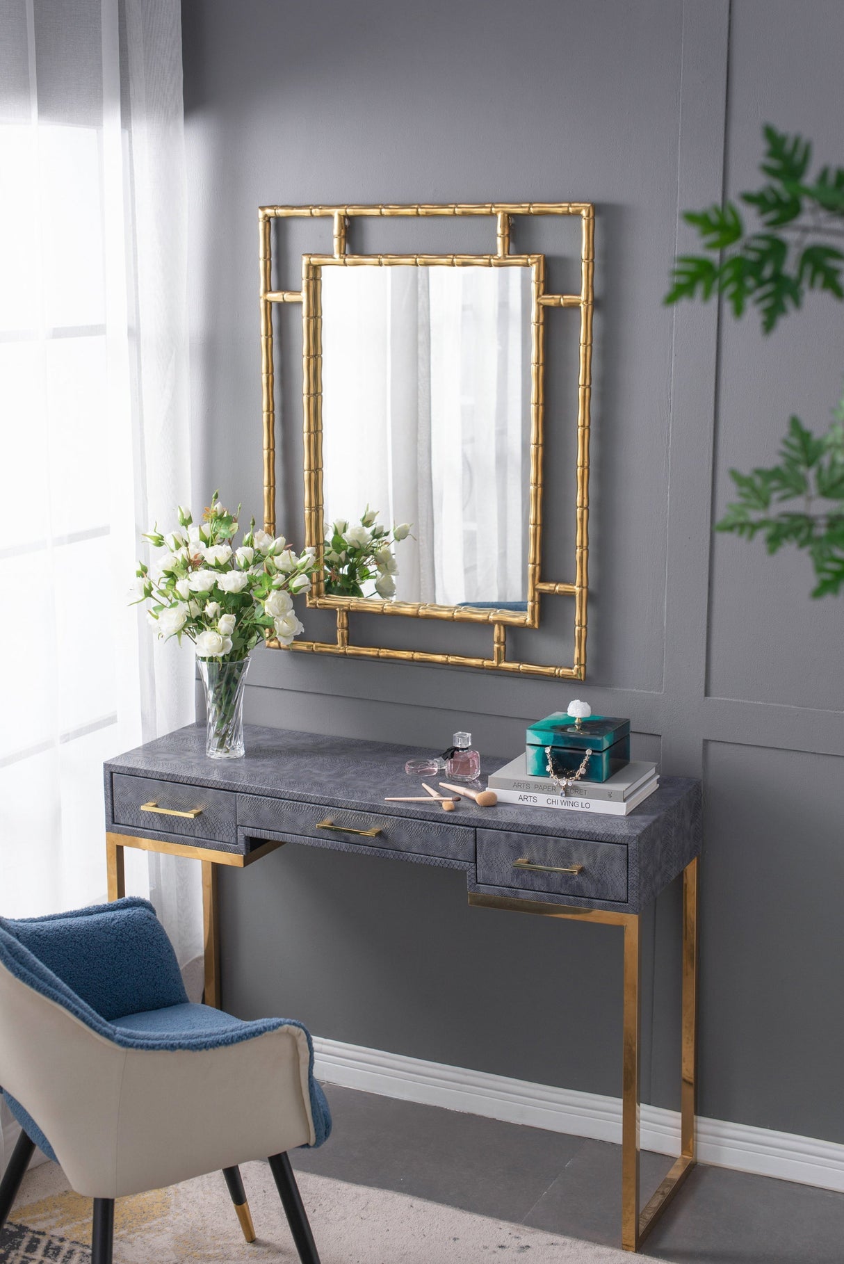 6' x 6' x 5' Bethany Aqua Jewelry Box, Stackable Decorative Storage Boxes With Lids