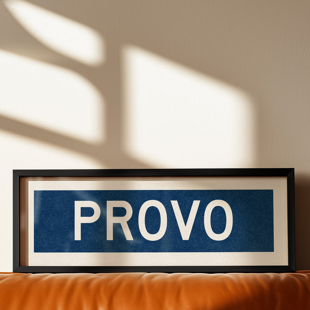 Framed Provo Navy Bus Scroll