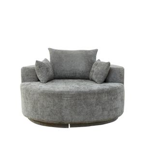 55'' Chenille Foam Single Swivel Chair
