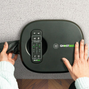 Massage Topper With Gel Infused Memory Foam And Air Cell Technology - Gray