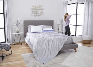 Balance Rectangle Air-Mesh Pillow with Breathable Fabric - White