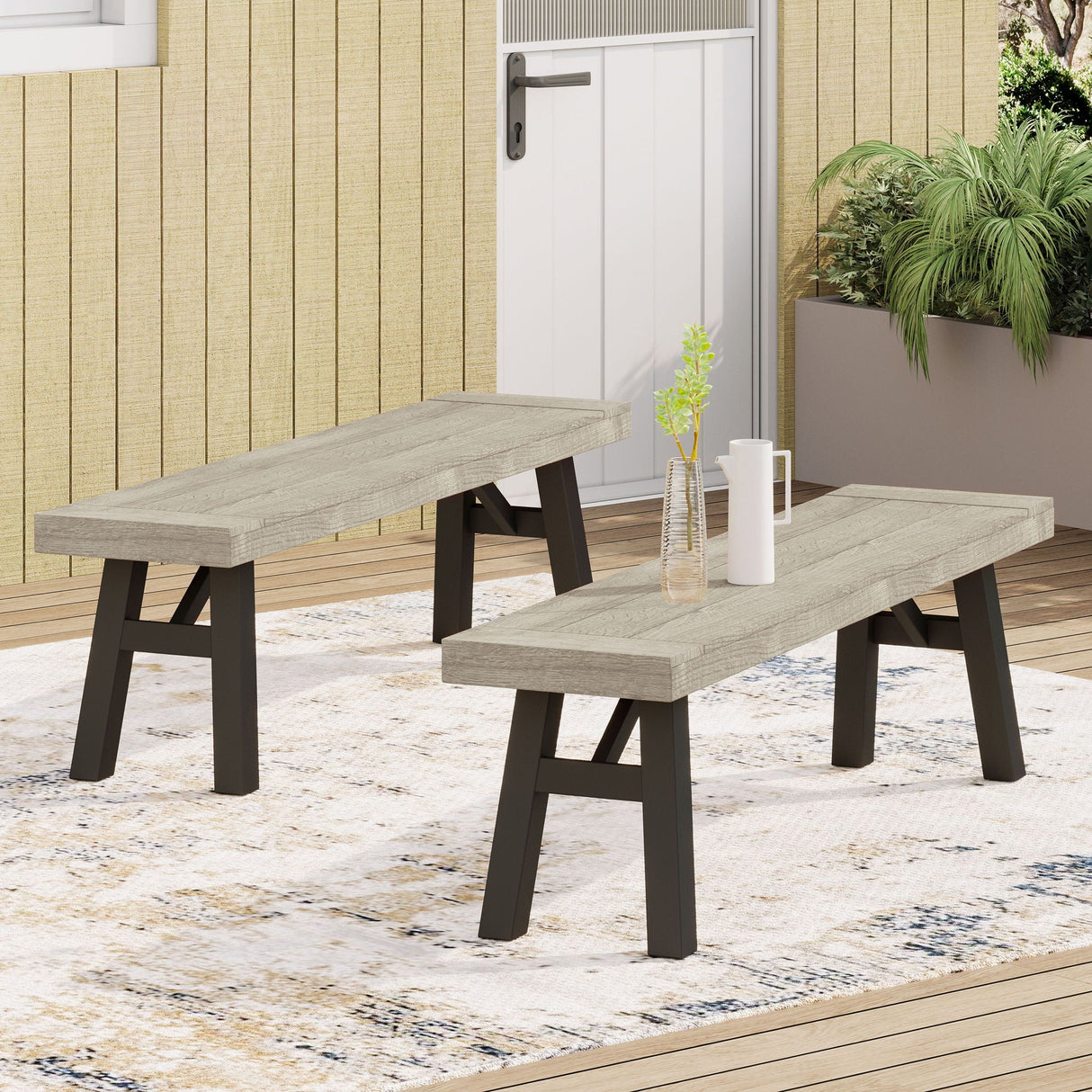 Bettina - Bench - Gray
