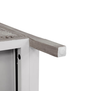 3 Drawer Cabinet, American Furniture, Suitable For Bedroom, Living Room - Light Gray