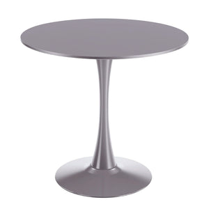 Mid-Century Tulip Dining Table with Round Top and Pedestal Base - Multiple Colors