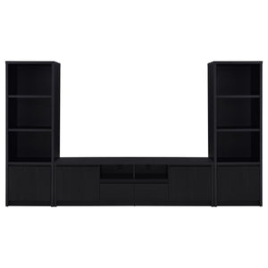 Winfield 3-piece Entertainment Center 78-inch TV Stand Black