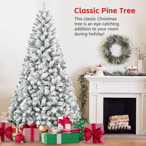 7FT Flocked Christmas Tree