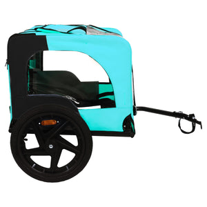 Pet Bike Trailer with Steel Frame and Waterproof Canopy - Outdoor