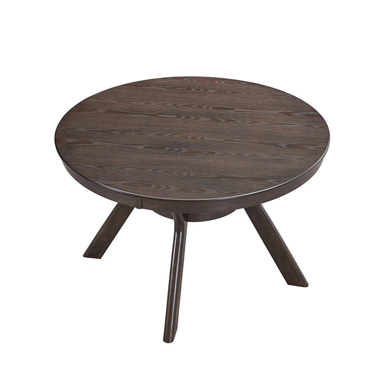 Modern Round Rubber Wood Dining Table for 4-6