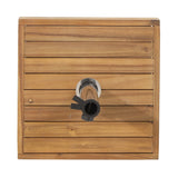 Ralph Square Umbrella Base with Teak Finish and Acacia Wood Construction