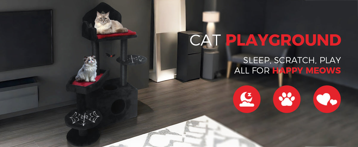 Black Gothic Cat Tree