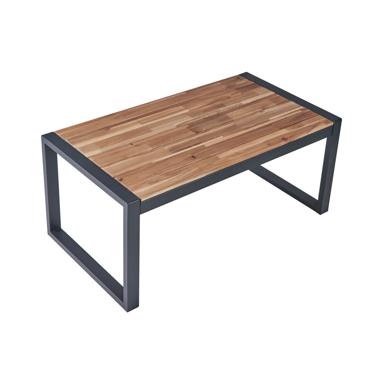 Canton 4-piece Handcrafted Acacia and Woven Rattan Outdoor Seating Ensemble