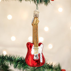 Red-Electric-Guitar-Ornament-