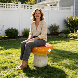 Mushroom Resin Model Stool