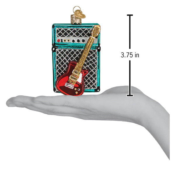 Guitar & Amp Ornament 3.75 x 2.25 x 1.5 by Old World Christmas