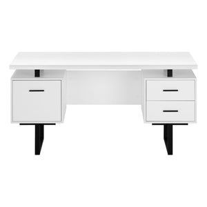 Computer Desk For Home Office, Laptop, Left, Right Set - Up, Storage Drawers, Contemporary & Modern
