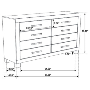 Greely - 5 Piece King Storage Bedroom Set Includes Bed, Nightstand, Dresser, Mirror & Chest - Rustic Brown