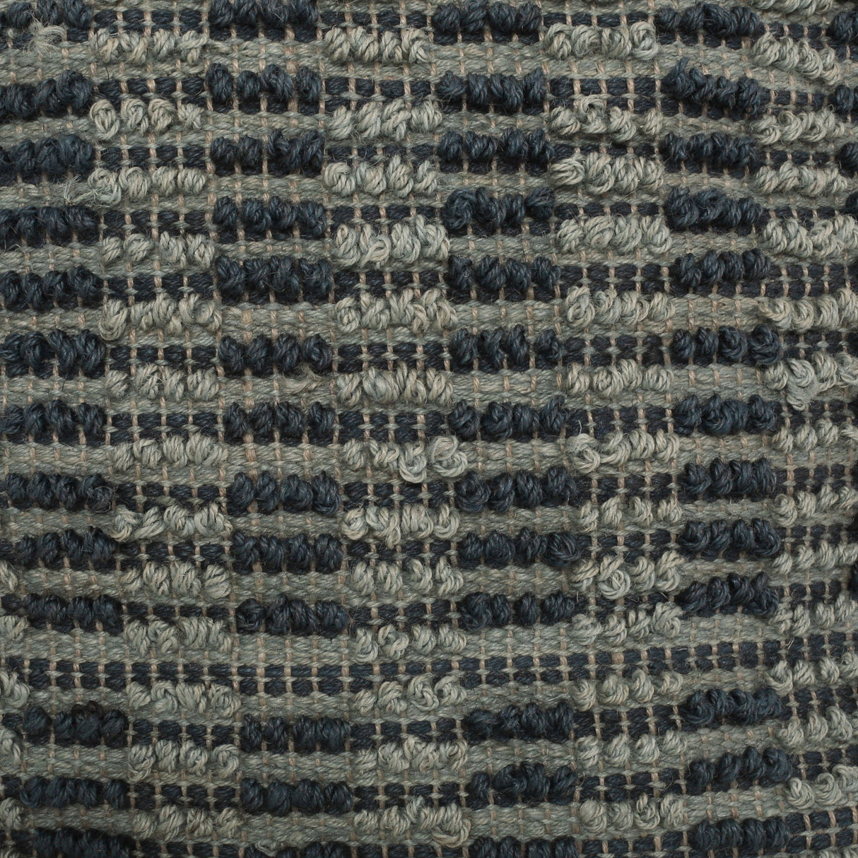 Walle Fabric Square Pouf Ottoman and Floor Cushion Teal Blue