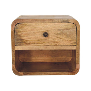 Mini Floating Open Bedside - Oak