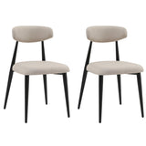 Modern Dining Chairs Set of 2, Light Grey