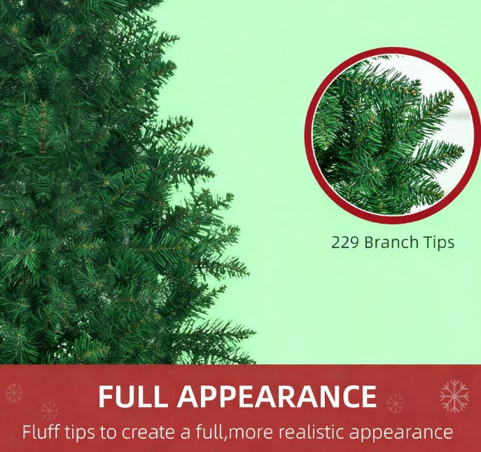 Artificial Half Christmas Trees with Auto Open Steel Base