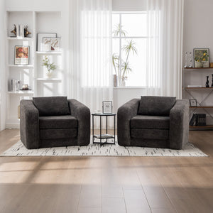 40" Foldable Single Sofa Bed with Armrest & Backrest
