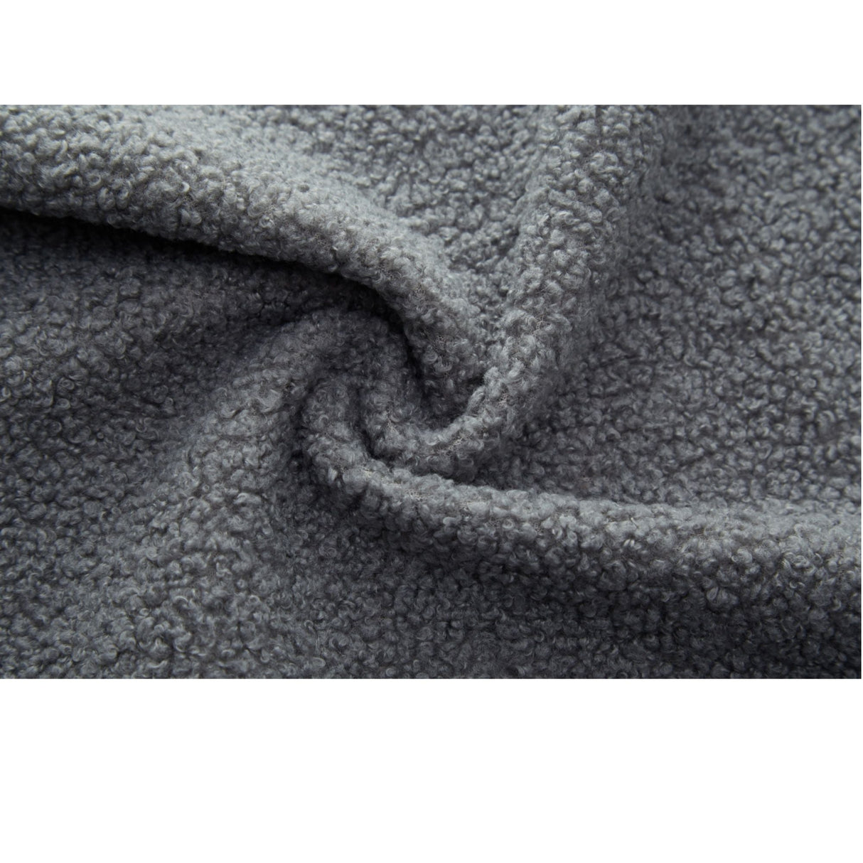 Modern Floor Sofa, With 2 Pillows, Convertible Teddy Fabric Foam Filled Bed