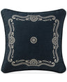 Waterford Sinclair Indigo 14 Square Decorative Pillow
