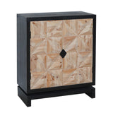 3D Geometric Double-Door Cabinet