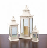 Ornamental-ivory-metal-lantern-(set-of-3)-Outdoor-Lighting