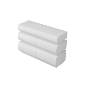Minimalist Modern 6 Drawer Dresser, Handle Free Design With Wide Storage