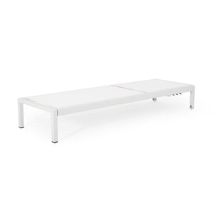 Outdoor Patio Chaise Lounge With 5 Reclining Positions