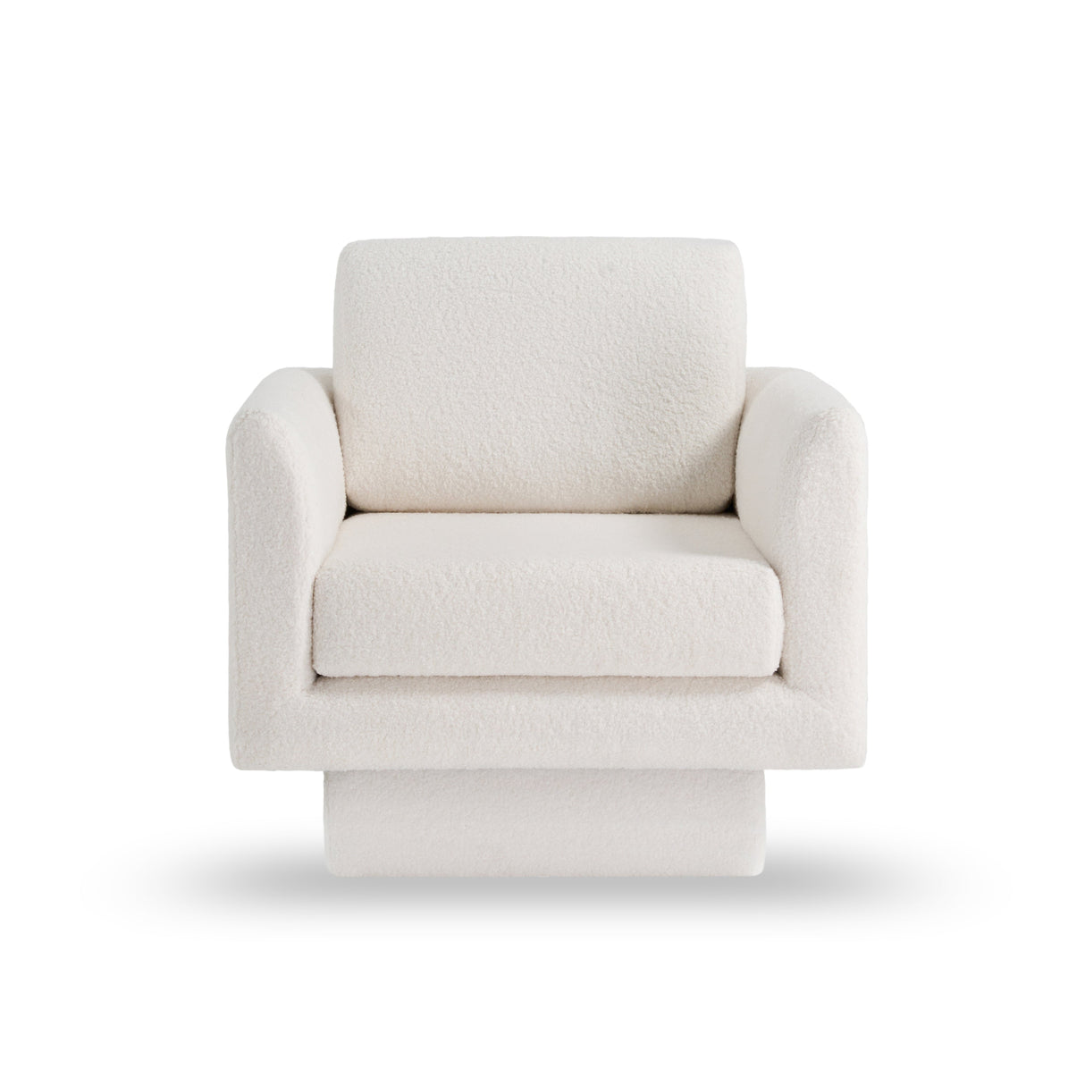 Hartswell Teddy Sherpa Modern Swivel Accent Chair