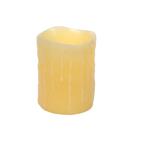 LED Dripping Wax Pillar Candles (Set of 3)