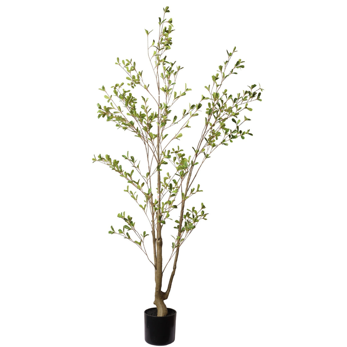 Lifelike Artificial Olive Tree with Plastic Pot for Home Living Room Decor