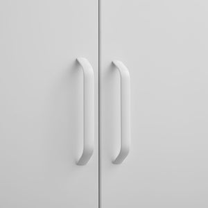 Modern Storage Cabinet With Adjustable Shelves, Magnetic Door Stopper