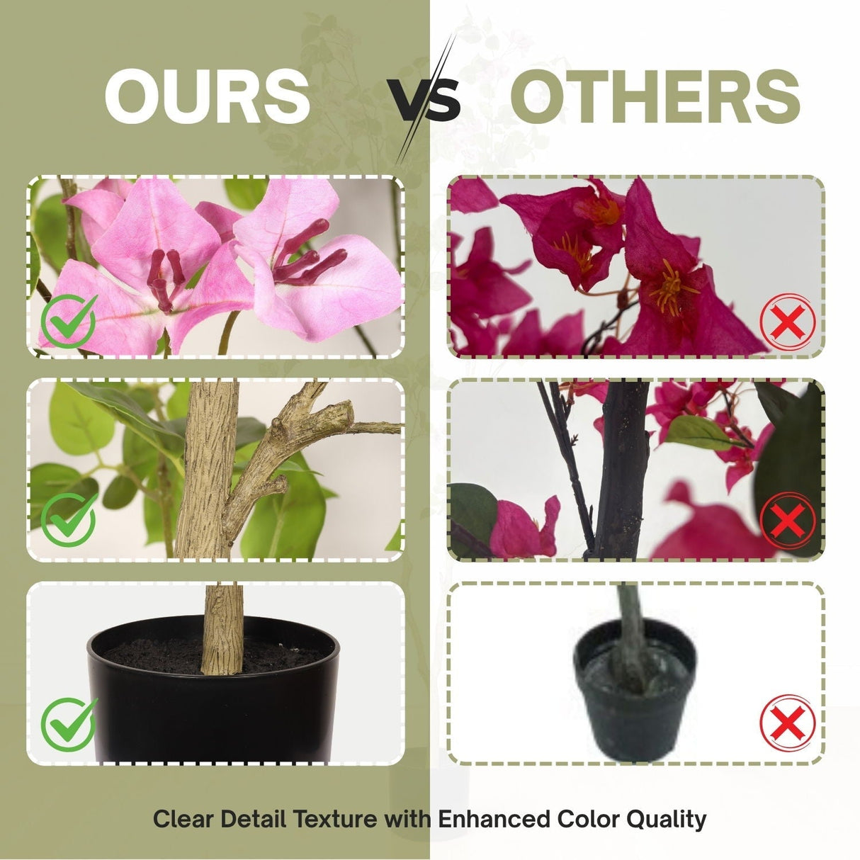 Artificial Bougainvillea Tree With Pot