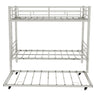 Bunk Bed For Kids, Convertible Frame With Ladders & Guardrail